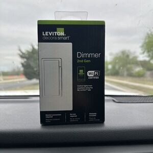 Leviton Decora D26HD-1RW Smart Wi-Fi Dimmer Switch 2nd Gen White New sealed